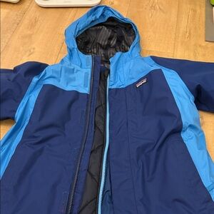 Patagonia Navy and Sky Blue Jacket